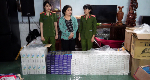 Công an Gia Lai phát hiện số lượng rất lớn thuốc lá điếu nhập lậu cất giấu trong hầm nhà