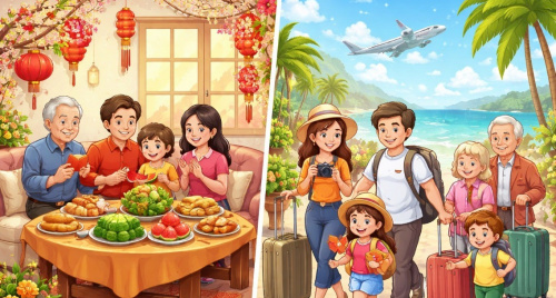 Tết nên đi du lịch hay ở nhà sum vầy cùng gia đình?