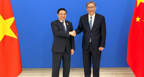 Hội đàm song phương giữa Bộ trưởng Lê Mạnh Hùng và Bộ trưởng Bộ Thương mại Trung Quốc Vương Văn Đào