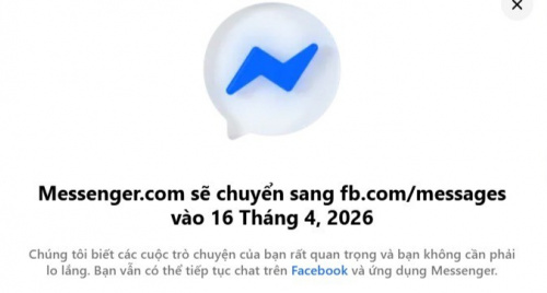 Trang web Messenger sẽ ngừng hoạt động từ ngày 16/4