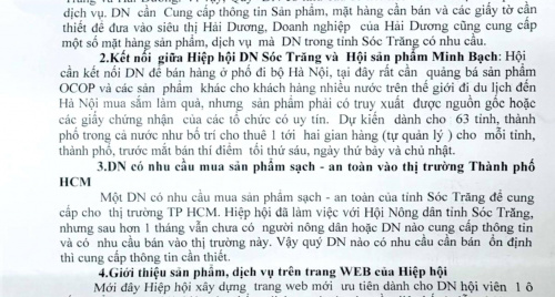 Thông báo: V/v Kết nối tiêu thụ sản phẩm liên vùng