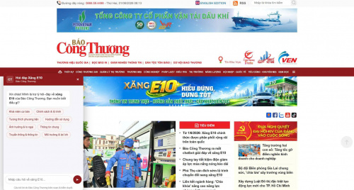 Báo Công Thương ra mắt chatbot giải đáp về xăng E10