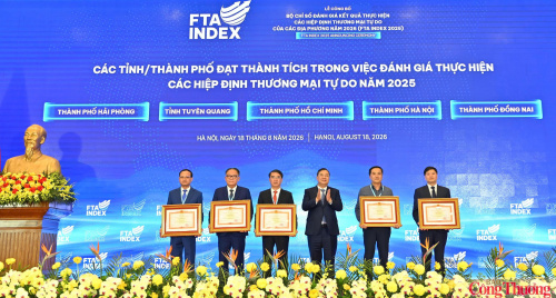Lễ công bố Bộ chỉ số đánh giá kết quả thực hiện các FTA (FTA Index 2025)