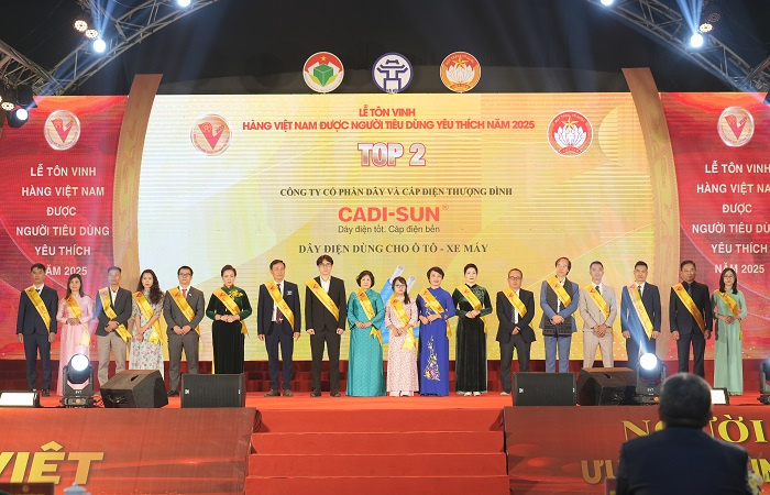 Tự hào hàng Việt: CADI-SUN tiếp tục là thương hiệu được người tiêu dùng yêu thích năm 2025