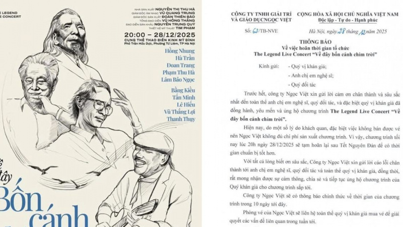 Chân dung đơn vị tổ chức đêm nhạc "Về đây bốn cánh chim trời" đang vướng lùm xùm huỷ show phút chót