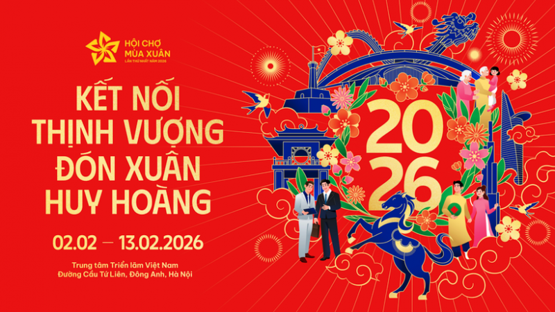 Bộ Công Thương đề nghị địa phương phối hợp huy động trưng bày hoa, cây cảnh tại Hội chợ Mùa Xuân 2026