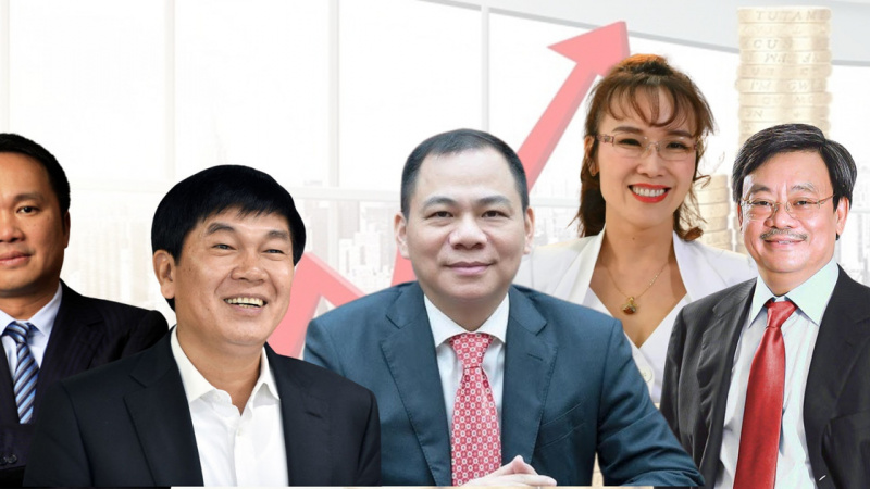 Năm thăng hoa của các tỷ phú Việt: Có người “bỏ túi” 1 tỷ USD chỉ trong một ngày