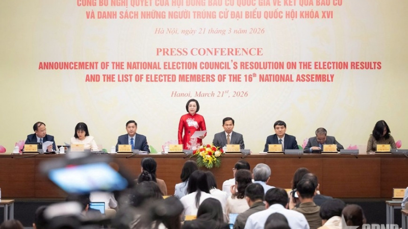 Công bố danh sách chính thức Đại biểu Quốc hội khóa XVI