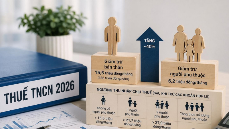 Ngưỡng thu nhập chịu thuế TNCN thay đổi mạnh: Người lao động được “nới room” đã dễ thở?