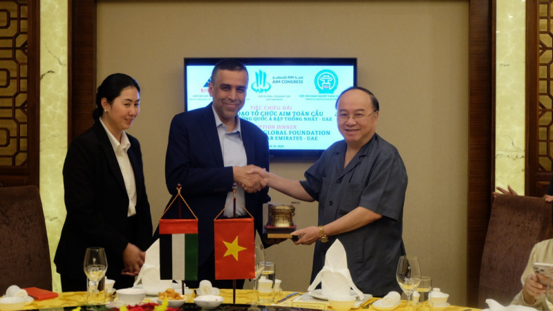 Chủ tịch HBA-VACOD tiếp Lãnh đạo tổ chức AIM Global: Thúc đẩy tiến trình tổ chức Diễn đàn kinh tế quốc tế tại Hà Nội