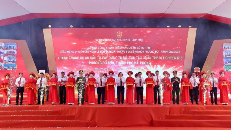Hải Phòng đồng loạt khởi công, khánh thành 14 dự án trọng điểm