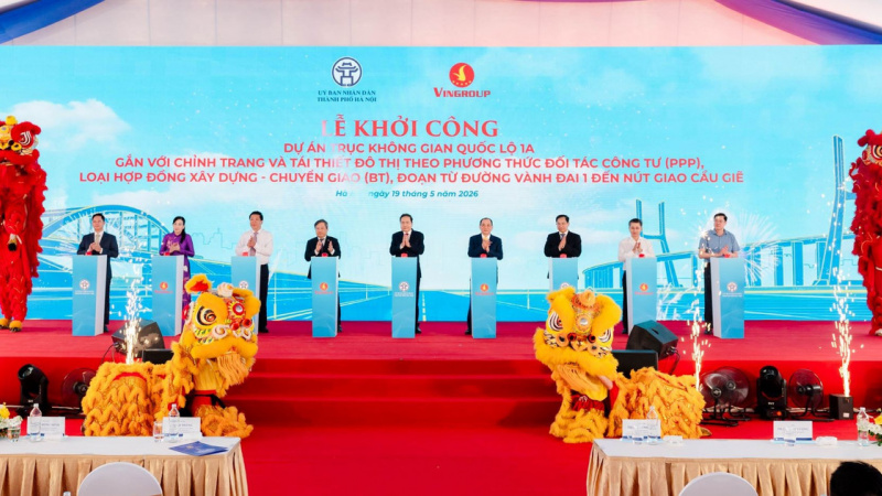 Khởi công dự án mở rộng Quốc lộ 1A đoạn từ Vành đai 1 đến nút giao Cầu Giẽ, kiến tạo trục giao thông hiện đại bậc nhất Việt Nam