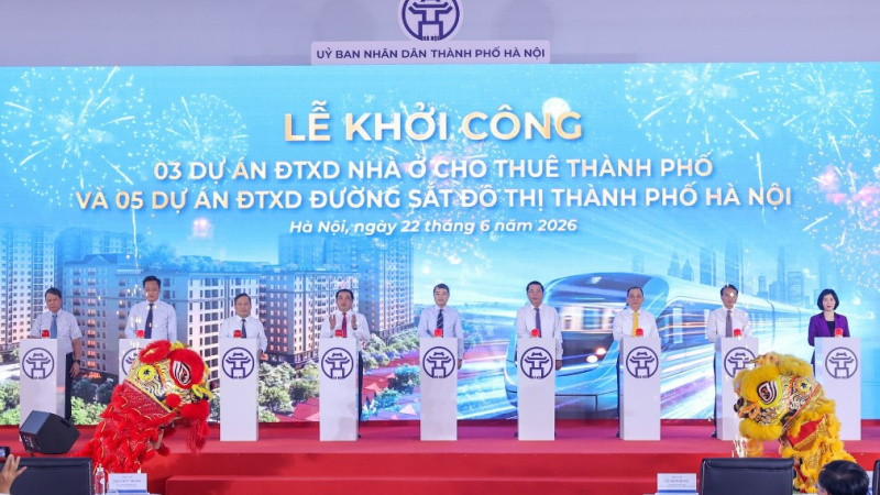 Hà Nội khởi công 5 tuyến metro với tổng vốn hơn 1,3 triệu tỷ đồng