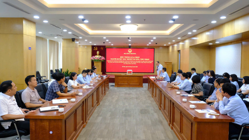 Bộ Công Thương tổ chức Hội nghị Bốc thăm lựa chọn người được xác minh tài sản, thu nhập năm 2026