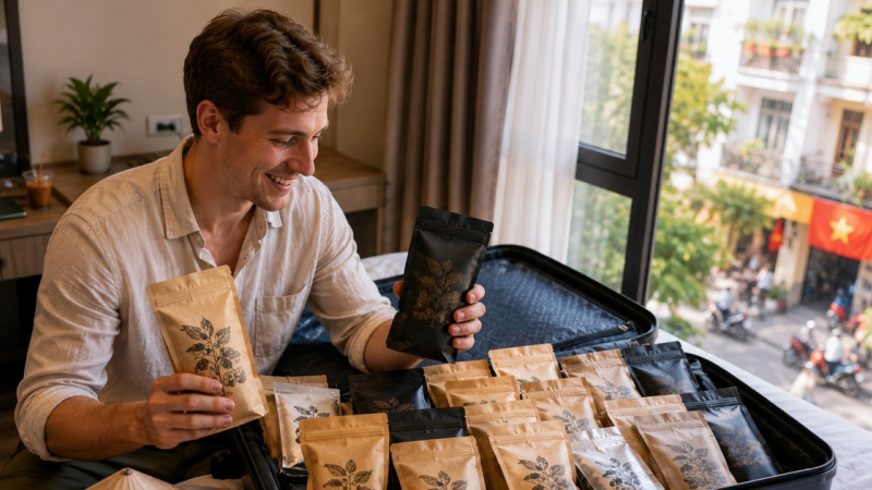 Phát cuồng quà Việt, khách quốc tế ních chật vali lớn nhỏ mang về nước
