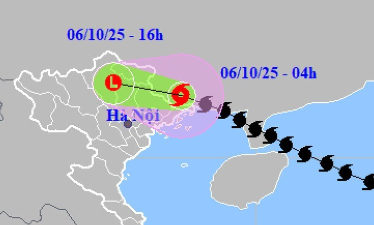 Bão số 11 Matmo đổ bộ vào Trung Quốc, miền Bắc mưa to đến hết đêm 7/10