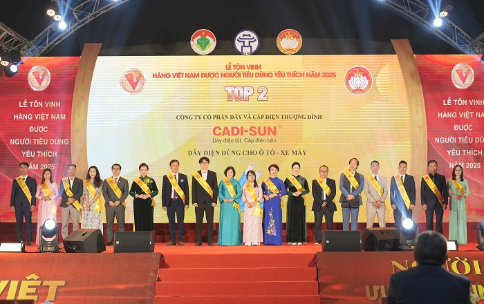 Tự hào hàng Việt: CADI-SUN tiếp tục là thương hiệu được người tiêu dùng yêu thích năm 2025