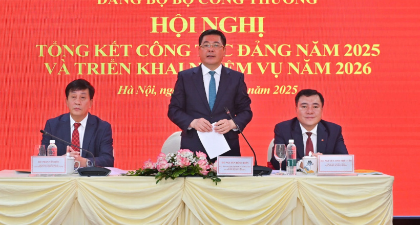 Hội nghị tổng kết công tác năm 2025, triển khai nhiệm vụ 2026 của Đảng bộ Bộ Công Thương