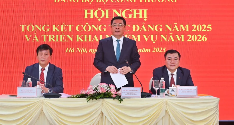 Hội nghị tổng kết công tác năm 2025, triển khai nhiệm vụ 2026 của Đảng bộ Bộ Công Thương