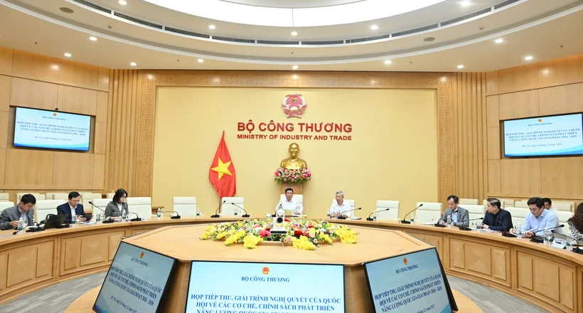 Bộ Công Thương họp tiếp thu, giải trình Nghị quyết của Quốc hội về các cơ chế, chính sách phát triển năng lượng quốc gia giai đoạn 2026 - 2030