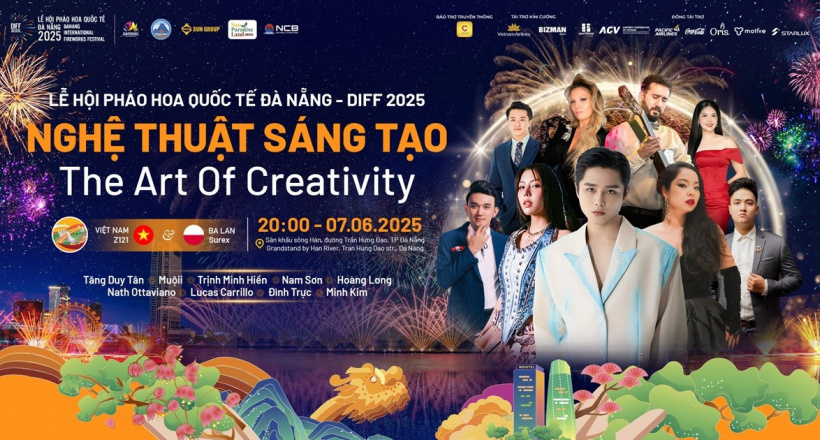 Dàn nghệ sĩ hàng đầu Việt Nam sẽ trình diễn trong mùa Lễ hội pháo hoa quốc tế Đà Nẵng - DIFF 2025