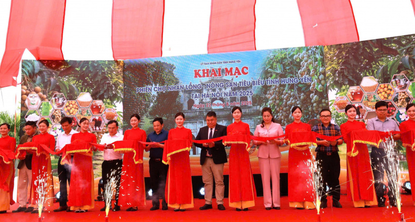 Khai mạc Phiên chợ nhãn lồng - Nông sản tiêu biểu tỉnh Hưng Yên năm 2025