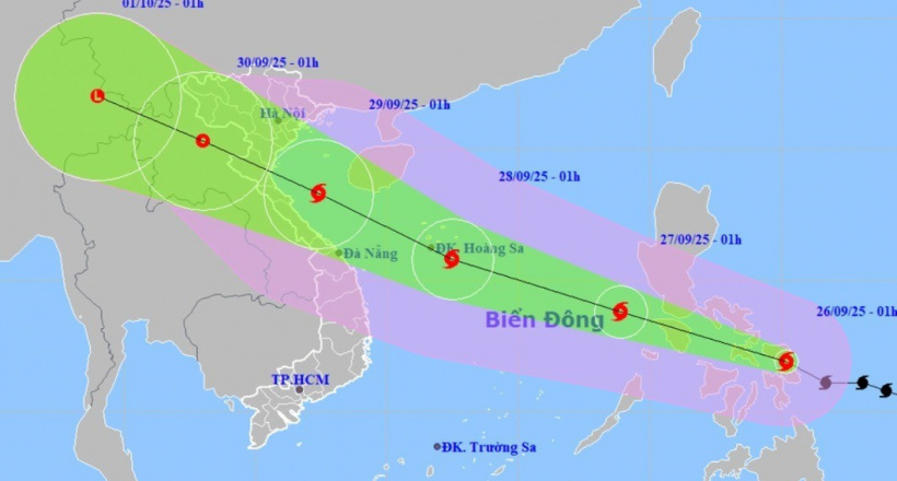 Bão Bualoi sẽ vào Biển Đông đêm nay, tỉnh nào ở nước ta có thể chịu ảnh hưởng?