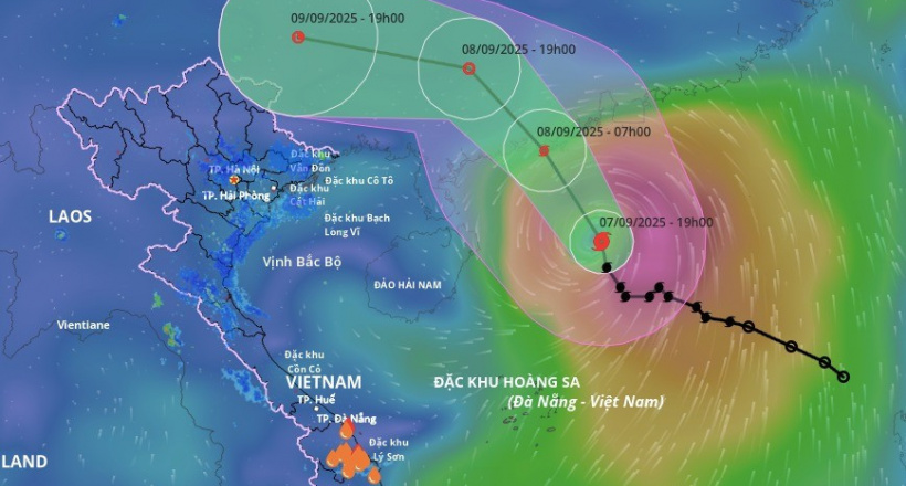 Bão Tapah mạnh lên cấp 11, miền Bắc sắp mưa lớn