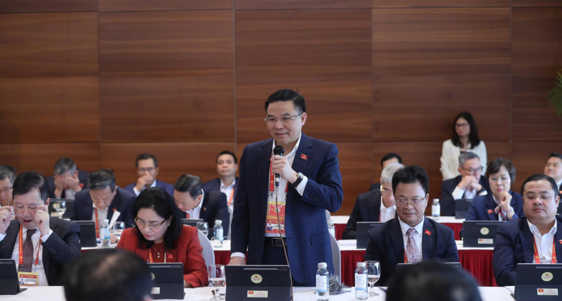 Chiều 20/1, các đại biểu làm việc tại Đoàn thảo luận văn kiện Đại hội XIV