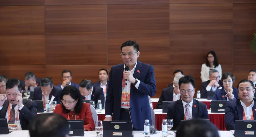 Chiều 20/1, các đại biểu làm việc tại Đoàn thảo luận văn kiện Đại hội XIV