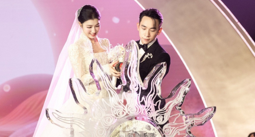 Hình ảnh hiếm trong tiệc cưới của Á hậu Phương Nhi và doanh nhân Minh Hoàng, cận cảnh dàn siêu xe đón dâu độc bản