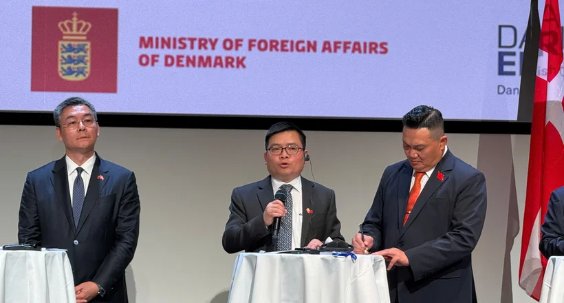 Thứ trưởng Trương Thanh Hoài phát biểu tại Diễn đàn Doanh nghiệp Việt Nam - Đan Mạch