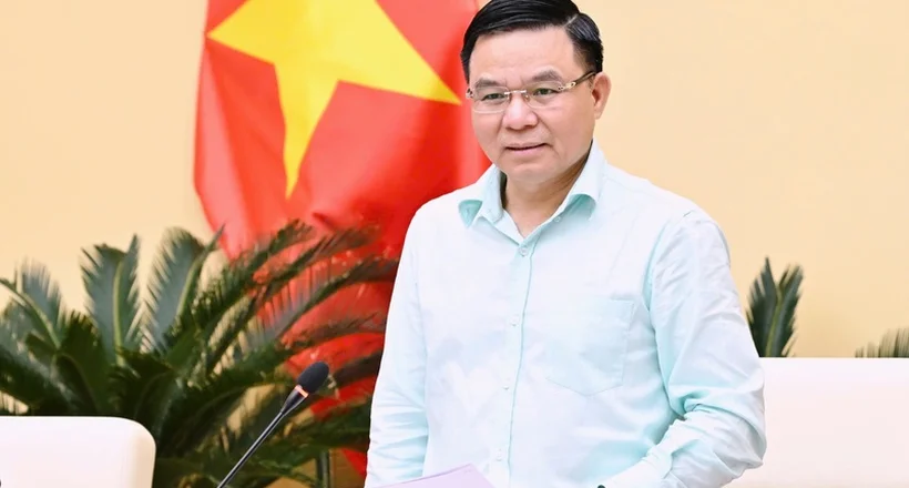 Ủy viên Trung ương Đảng, Quyền Bộ trưởng Bộ Công Thương Lê Mạnh Hùng ứng cử đại biểu Quốc hội khóa XVI tại Hải Phòng
