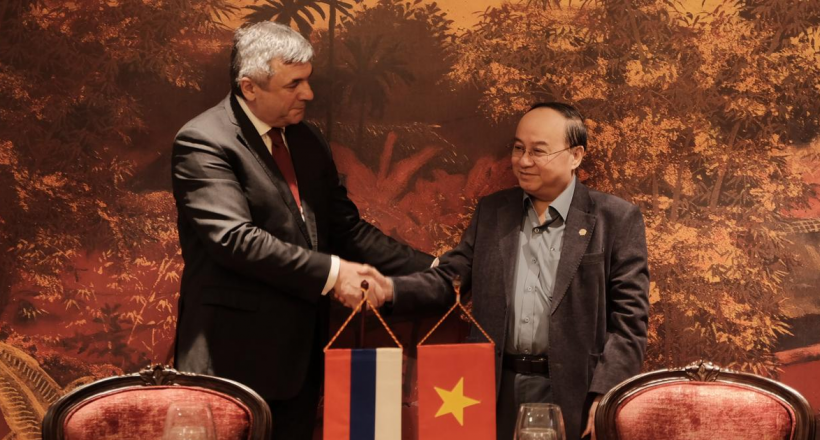 Chủ tịch HBA-VACOD đón tiếp Phó Chủ tịch Ủy ban Đối ngoại Saint Petersburg, Liên bang Nga đầu năm mới