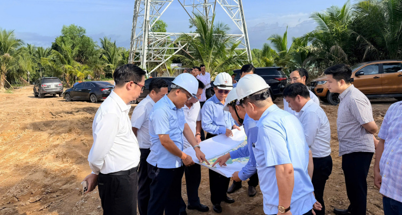 Thứ trưởng Nguyễn Hoàng Long kiểm tra công trình điện tại Phú Quốc phục vụ APEC 2027