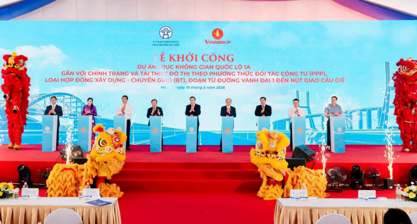 Khởi công dự án mở rộng Quốc lộ 1A đoạn từ Vành đai 1 đến nút giao Cầu Giẽ, kiến tạo trục giao thông hiện đại bậc nhất Việt Nam