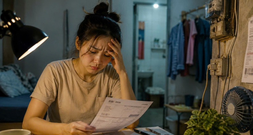 Mẹ đơn thân ở Hà Nội tá hoả vì tiền điện mùa nắng nóng