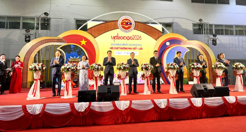 Khai mạc Hội chợ Thương mại Việt - Lào (VIETLAO EXPO 2026)