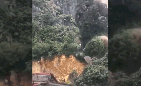 Hàng nghìn tấn đá đổ xuống như nổ bom khiến nhiều nhà dân ở Ninh Bình rung chuyển
