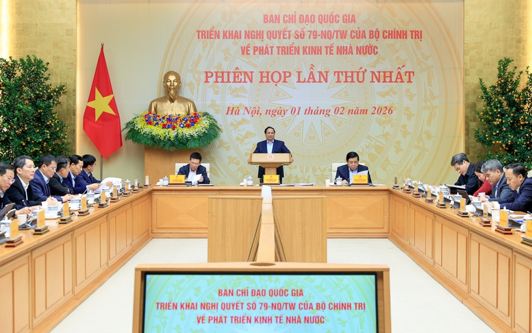 Thủ tướng chủ trì phiên họp thứ nhất Ban Chỉ đạo triển khai Nghị quyết số 79-NQ/TW về phát triển kinh tế nhà nước