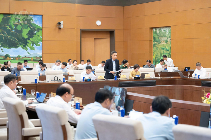 Thứ trưởng Nguyễn Việt Sơn cho biết, dự thảo Luật gồm 3 điều, trong đó sửa đổi, bổ sung chủ yếu 23 điều, bãi bỏ 3 điều. Ảnh: Vũ Hiếu