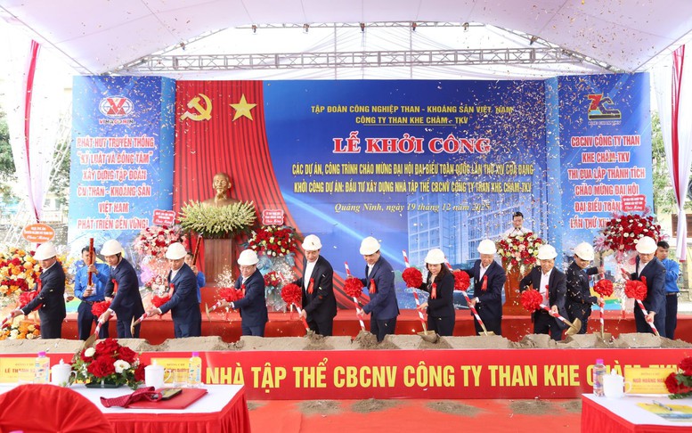 TKV khởi công 2 dự án trọng điểm chào mừng Đại hội Đảng toàn quốc lần thứ XIV